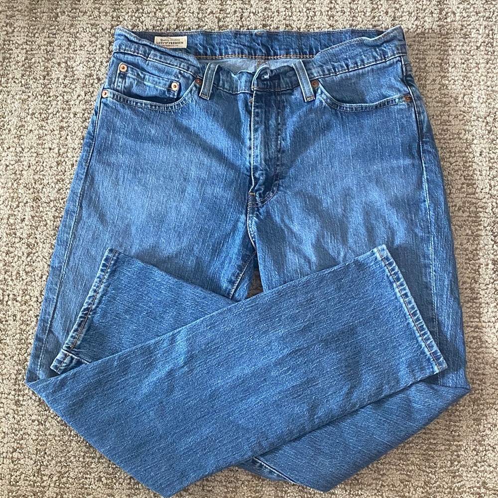 Levi's Men's Straight Leg Blue Denim Jeans